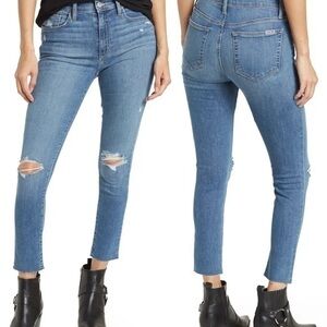 Joe”s Jeans Distressed Skinny High Rise Cropped jeans size 28